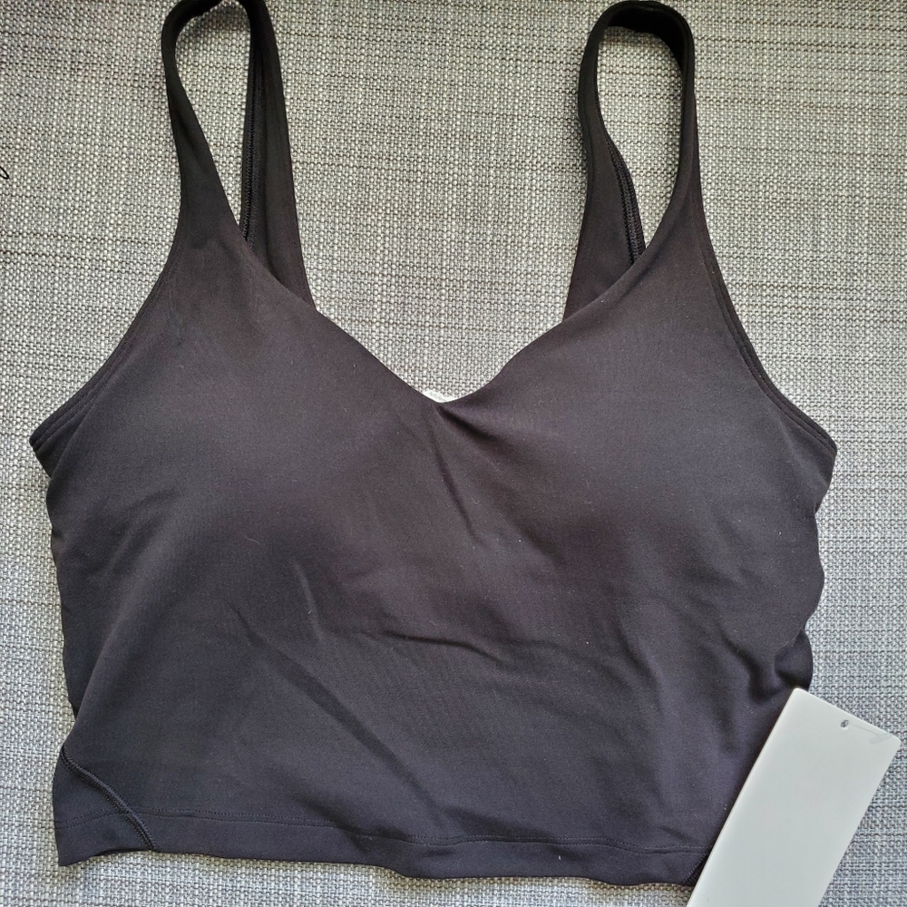 ✴️ NWT LULULEMON ALIGN TANK ORIGINAL BLACK SIZE 8 BUILT IN SHELF BRA WITH PADS